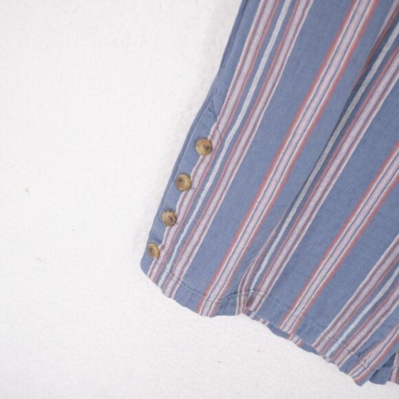 A.n.a. XL Wide Leg‎ Capri Pants Blue Pink Striped High Rise 36/24 - Picture 2 of 6